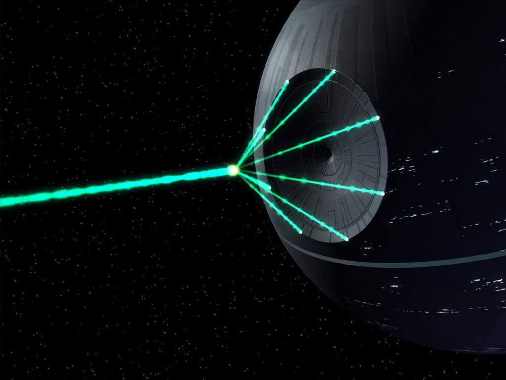 Space lasers! (really the deathstar)